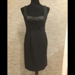 Evan Picone LBD with satin trim size 6P